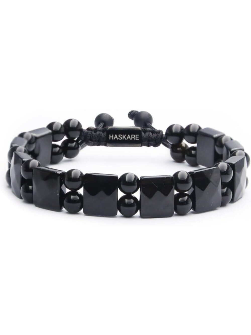Natural Black Obsidian Healing Stone Bracelet for Men - Anxiety Relief
